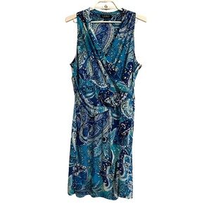 Ralph Lauren Paisley Faux Wrap Dress